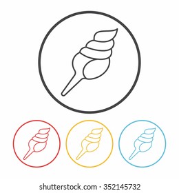 Shell line icon