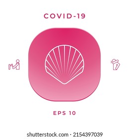 Shell line icon. Elements for your design
