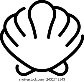 shell line icon illustration vector
