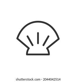 Shell line icon. Web symbol for web and apps. Sign design in outline style. Shell stroke object.