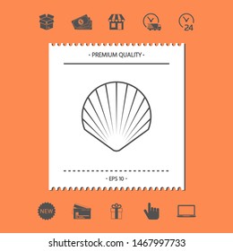 Shell line symbol icon, Logo.