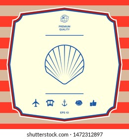 Shell line symbol icon, Logo.