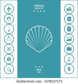 Shell line symbol icon, Logo.