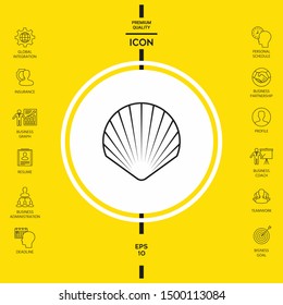 Shell line symbol icon, Logo.
