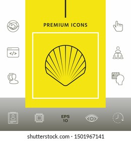 Shell line symbol icon, Logo.