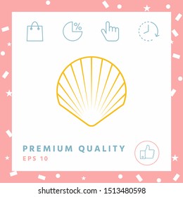 Shell line symbol icon, Logo.