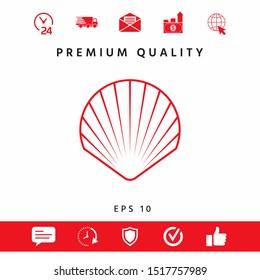 Shell line symbol icon, Logo.