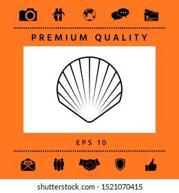 Shell line symbol icon, Logo.