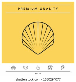 Shell line symbol icon, Logo.