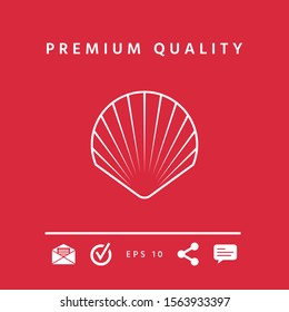 Shell line symbol icon, Logo.