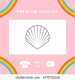 Shell line symbol icon, Logo.