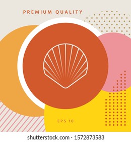 Shell line symbol icon, Logo.