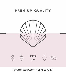 Shell line symbol icon, Logo.
