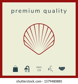 Shell line symbol icon, Logo.