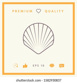 Shell line symbol icon, Logo.