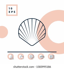 Shell line symbol icon, Logo.