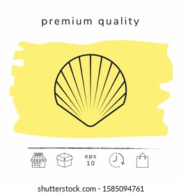 Shell line symbol icon, Logo.
