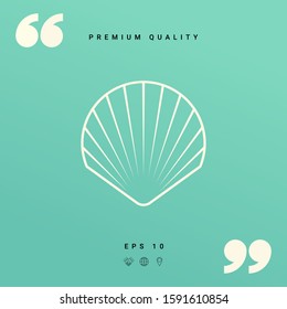Shell line symbol icon, Logo.