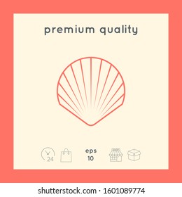 Shell line symbol icon, Logo.