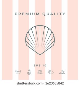 Shell line symbol icon, Logo.