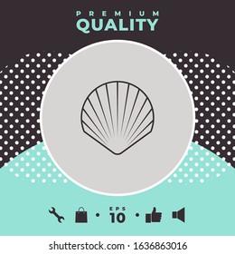 Shell line symbol icon, Logo.
