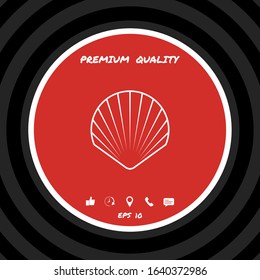 Shell line symbol icon, Logo.