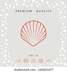 Shell line symbol icon, Logo.