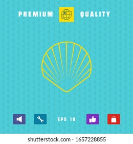 Shell line symbol icon, Logo.