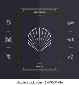 Shell line symbol icon, Logo.