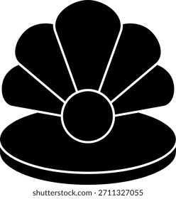 Diseño de icono de Vector de línea de Shell