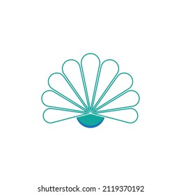 Shell logo illustration vector flat design