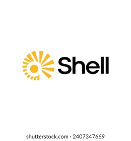 Shell Logo With Modern and Geometric Design For Brand Identity