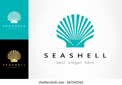 Shell Logo. Mollusk Vector