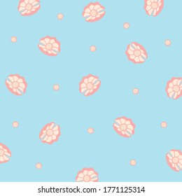 shell ocean pattern vector. shell icon