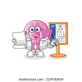the shell oculist cartoon. cartoon mascot vector