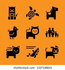 shell, paradise, drawing and companion icon set. Vector illustration for web and design.