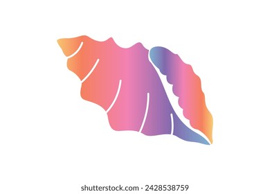 Shell Pastell Metallic Aufkleber Design