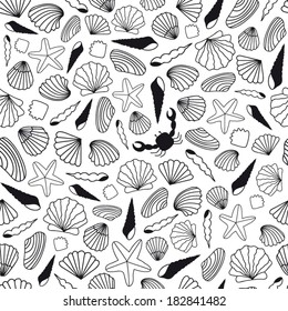 Shell pattern black and white
