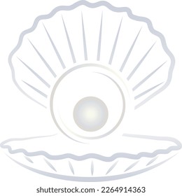 Shell and pearl, jeweler, lifestyle and travel logo