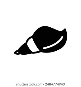 shell sea icon solid style