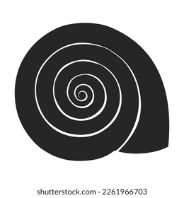 Shell sea vector black icon. Vector illustration sea shell on white background. Isolated black illustration icon of seashell.