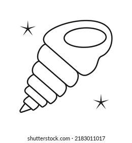 Shell, seashell concept line icon. Simple element illustration. Shell, seashell concept outline symbol design from summer set. Can be used for web and mobile on white background