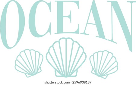 Shell shells novelty Ocean nautical luxury sea slogan sailor trending Fashion Vector Graphic Logo mermaid Cute Trending T-shirt Apparel  Yacht Club nautical swimwear slogan sailor Pastel beach beachy