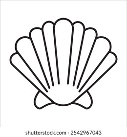 Vetor de contorno do ícone de ações do Shell