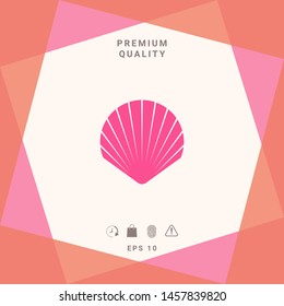 Shell symbol icon. Elements for your design