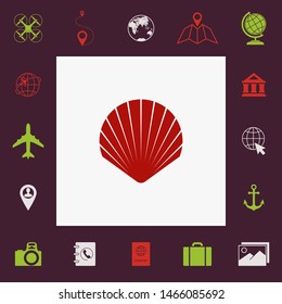 Shell symbol icon. Elements for your design