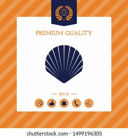 Shell symbol icon. Elements for your design