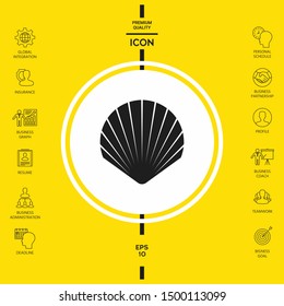 Shell symbol icon. Elements for your design