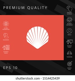 Shell symbol icon. Elements for your design