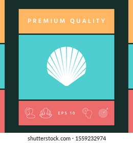 Shell symbol icon. Elements for your design